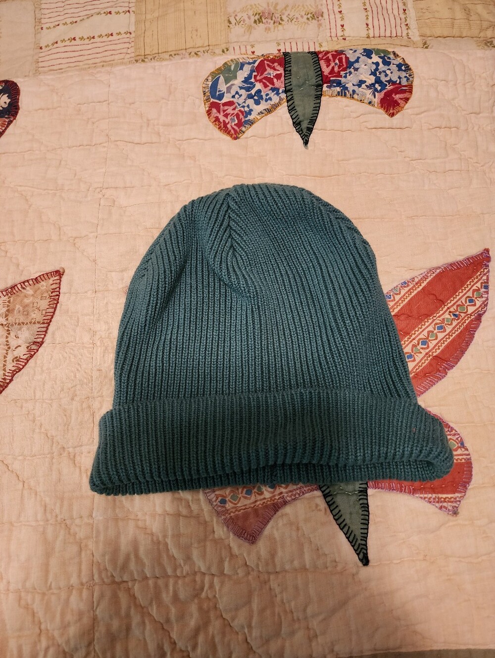 Old Navy Teal Cotton Beanie